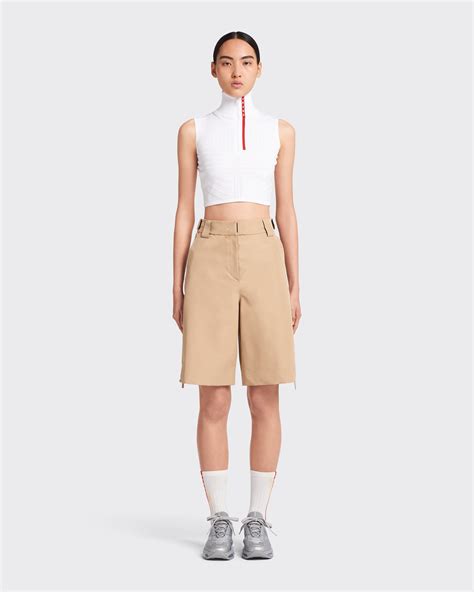 prada outer shell 280056|Cord Oversized technical fabric Bermudas .